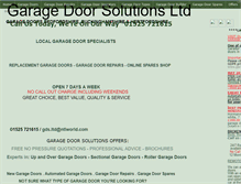 Tablet Screenshot of garagedoorsolutionsltd.co.uk